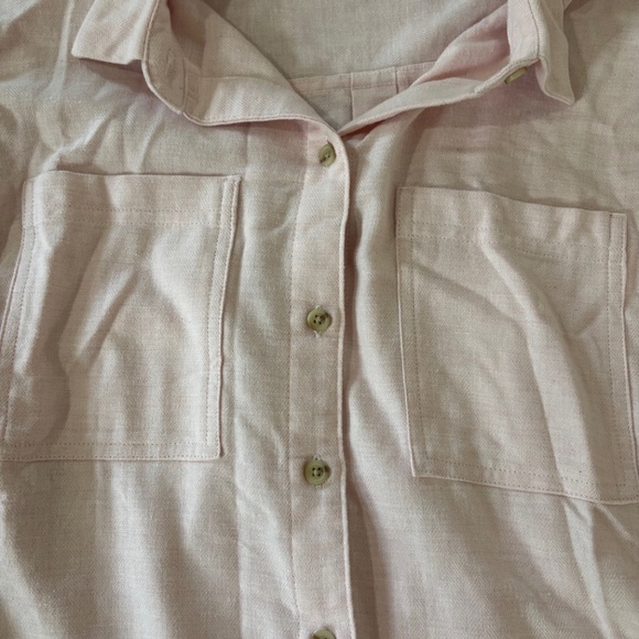 Pink Button Down "Boyfriend Shirt"- Old Navy - Picture 8 of 8